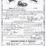 Thumbnail image for Marriage Certificate for James G. Ramey and Sarah Hammonds